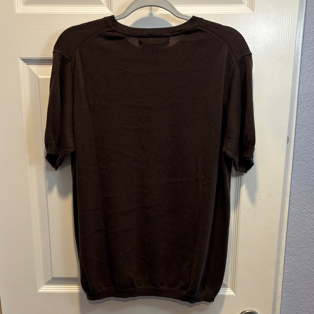 Banana Republic Chocolate Knit Cotton Sweater - Picture 3 of 4